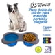 thumbnail image 4 of Platos plegables KE WOOW colapsables para agua y comida comederos de VIAJE para perros gatos y conejos 350 ml agua y 1.4 taza para alimento seco color azul, 4 of 10