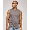 thumbnail image 2 of Real Essentials 5 Pack: Men's 100% Ultra Soft Cotton Sleeveless Crewneck Tank Top Casual Shirts Tees (Big & Tall Available), 2 of 5