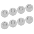 thumbnail image 1 of CRILSTYLEO 8Pcs White Stainless Steel D Ring Patch Kit with Paddle Board Connector Strap for Secure Boat Fastening, 1 of 8