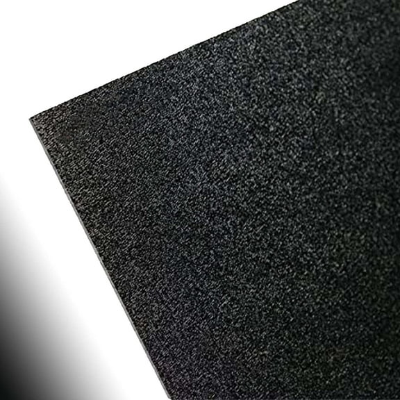 ABS Black Plastic Sheet 1/8" x 24" x 48” Textured 1 Side Vacuum Forming (Pack of 4)
