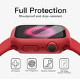 thumbnail image 5 of JETech Case with Screen Protector Compatible with Apple Watch Series 9 8 7 45mm, Overall Protective Cover, Built-in Tempered Glass Film High Sensitivity, 2 Pack (Red), 5 of 6