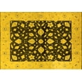 thumbnail image 1 of Ahgly Company Machine Washable Indoor Rectangle Oriental Yellow Industrial Area Rugs, 5' x 7', 1 of 4