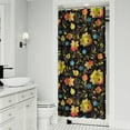 thumbnail image 2 of Wildflower and Autumn Leaves Curtain – Watercolor Botanical Aesthetic, 36x72 Inches, 2 of 5