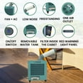 thumbnail image 2 of Equator 110V 9000 BTU Outdoor Air Conditioner 3-in-1 Heater/Cooler/Fan w/ Wheels, 2 of 15