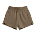 thumbnail image 4 of Drawstring Athletic Shorts for Women Soft Stretchy Workout Short Elastic High Waist Short Pants with Pocket Comfy Yoga Running Short Bottoms Gym Jogging Beach Shopping Home Lounging, 4 of 8