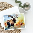 thumbnail image 2 of Carolines Treasures DAC2962GCA7P 0.01 x 5 x 7 in. Moose Greeting Cards - Pack of 8, 2 of 3