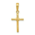 thumbnail image 1 of 14k Yellow Gold Polished Cross Charm Pendant, 1 of 1