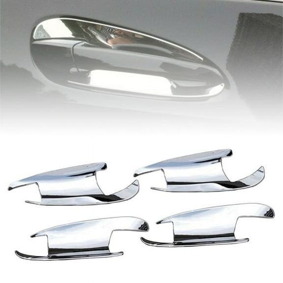 BAMILL Chrome Door Handle Inserts Cup Bowls For Mercedes-Benz C GLK Class W204