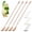 Rose Gold, variant on 12" Long Bar Spoons 4 Pcs, Stainless Steel Cocktail Stirrers for Mixing Drinks Coffee Tea, Elegant Spiral Design, Durable Easy Clean Barware, Silver