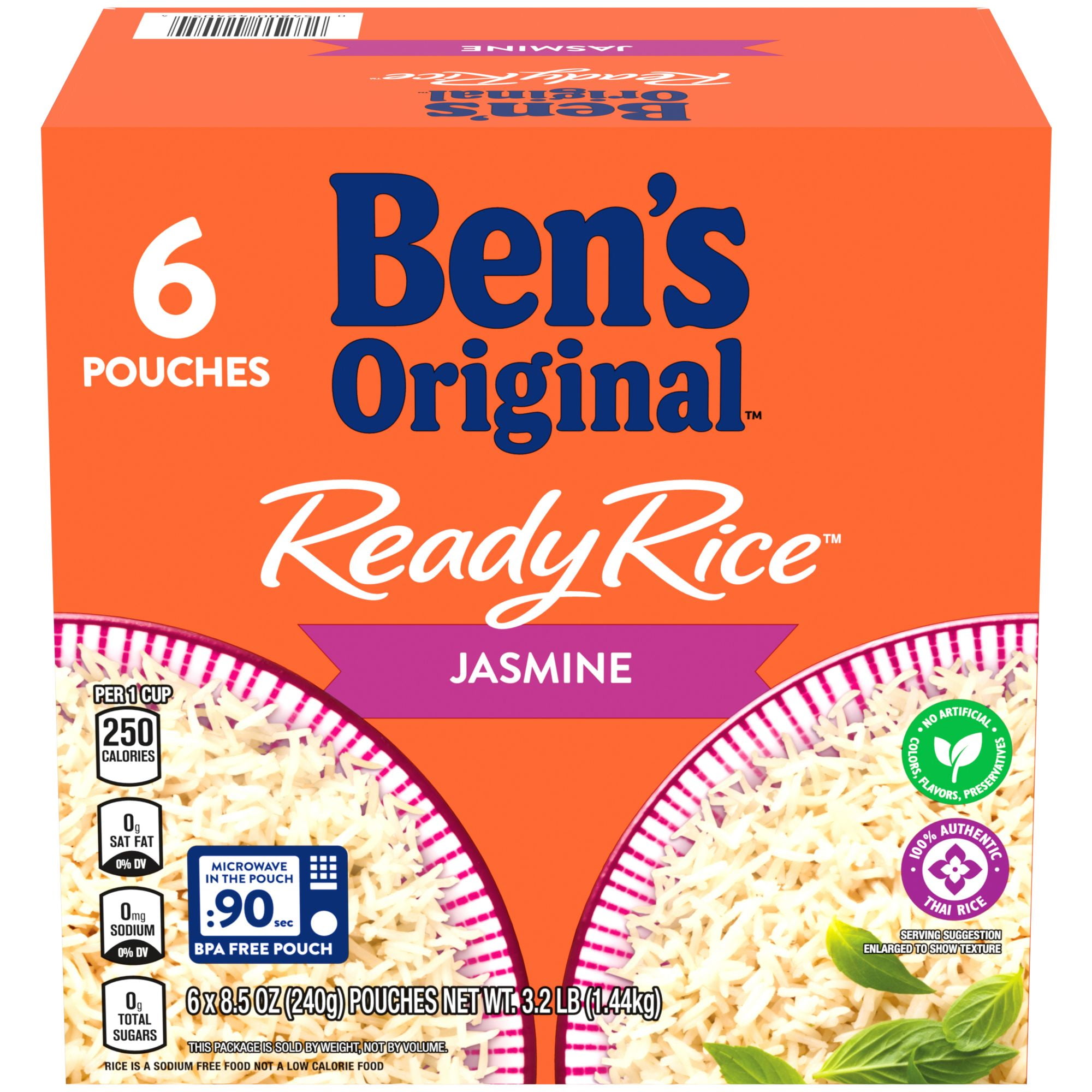 Branded Ben's Original Ready Rice Jasmine, 6 Pk./8.5 oz