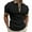 Black, variant on JTieacloth Classic Collared Shirt with Pocket Summer New Casual Men's Short Sleeved Shirt Solid Color Three Button Men's Shoulder Shirt Black L