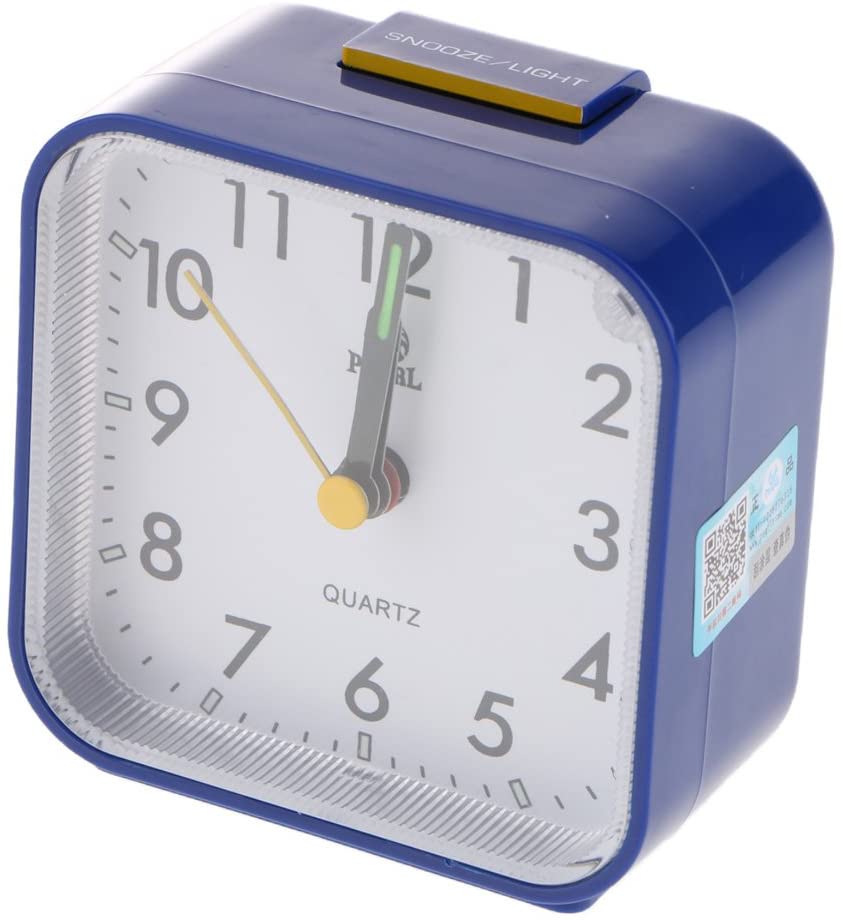 Small Travel Alarm Clock Analog Quartz Alarm Clock for Bedside