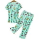 Ensemble Pyjama en Coton pour Femmes Pantalon Capri à Manches Courtes Vêtements de Nuit Plus Taille S-3XL – image 2 sur 5