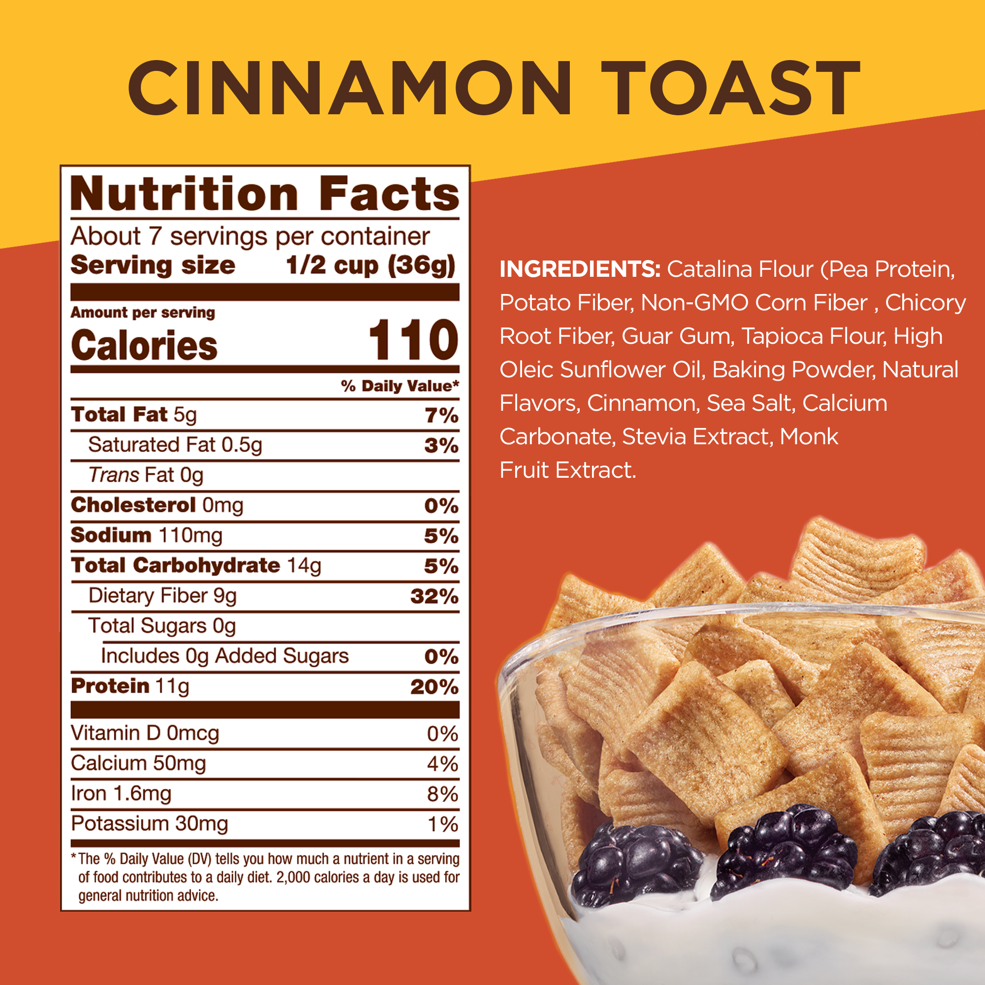 Catalina Crunch Keto Cereal Variety Pack (6 Flavors), 9oz Bags | Low Carb, Zero Sugar, Gluten Free, Fiber | Keto Snacks, Vegan Snacks, Protein Snacks | Keto Friendly Foods - image 4 of 9