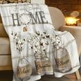 thumbnail image 2 of Farmhouse Floral Blanket for Women Girls Ultra Soft Cozy Cotton Flower Throw Blanket Fleece Fuzzy Plush Bedding Blanket Flower Gifts for Women Girls Kids Adults Couch Sofa 50"x40", 2 of 6