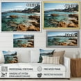 thumbnail image 4 of Designart "Rocky Beach Serenity Spain Azure Coastline I" Nautical & Beach Floater Framed Wall Art Living Room, 4 of 7
