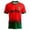 012_Portugal, variant on Men's Portugal Flag Brushstroke Print Soccer Jersey, Grunge Style Portugal National Team Football Fan Streetwear Top