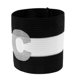 thumbnail image 5 of Brazaletes elásticos deportivos de capitán para hombre para fútbol y hockey 1 negro, 5 of 6
