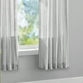 thumbnail image 4 of Mainstays 100% Cotton Indoor Sheer Rod Pocket Single Curtain Panel , Gray, 50" W x 63"L, 4 of 5