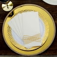 thumbnail image 2 of Efavormart 20 Pack | Gold Foil White Airlaid Soft Linen-Feel Paper Dinner Napkins, Disposable Hand Towels, 2 of 11