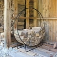 thumbnail image 2 of Achla Designs Minuteman International Large Log Holder Hoop, 51 Inch Tall, Black, 2 of 4
