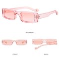 thumbnail image 3 of Gafas de sol rectangulares retro vintage para mujer Gafas rectangulares gruesas, 3 of 5