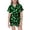 p-516Green1188, variant on CAIVO 2 Piece Pajama Sets Girls Lapel Short Sleeve Button Down Shirt With Shorts Casual Bowknot Printed Loungewear Sleepwear For Kids Soft Breathable Summer Nightclothes Pjs