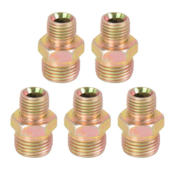 5uds 1/2'' a 5/8'' Macho Rosca Coche Recto Hierro Manguera Tubo Montaje