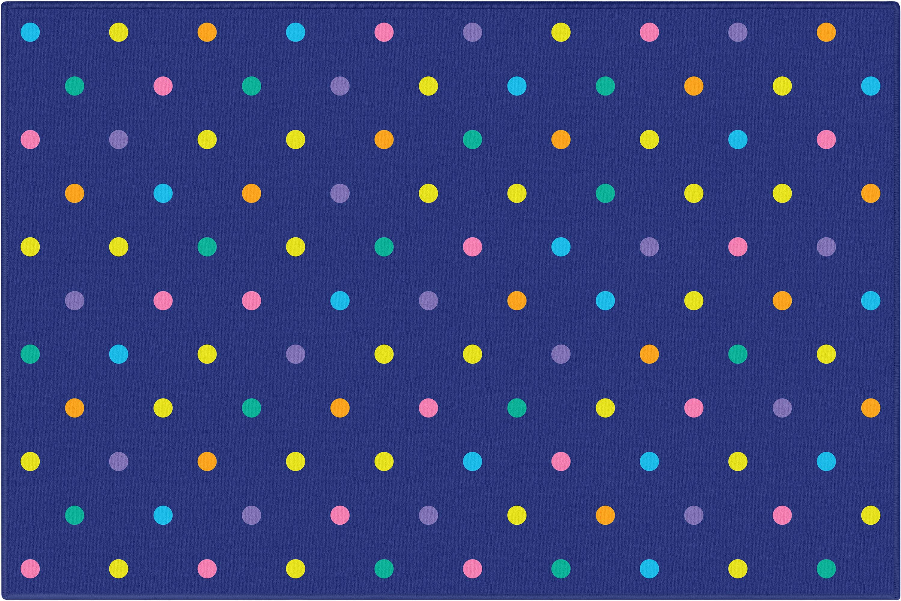Crayola Collection By Well Woven Polka Dot Blue 3'3" x 5' Area Rug