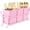 Pink, variant on White Metal Utensil Caddy, 3 Compartments, Portable Design, Perfect for Countertop, Outdoor, and Camping