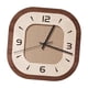thumbnail image 4 of Reloj de pared con adorno de pared, silencioso, con marco de madera, para colgar en la cocina y el comedor. Cuadrado, 4 of 9
