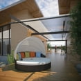 thumbnail image 6 of Modway Quest Canopy Outdoor Patio Daybed in Espresso White, 6 of 6