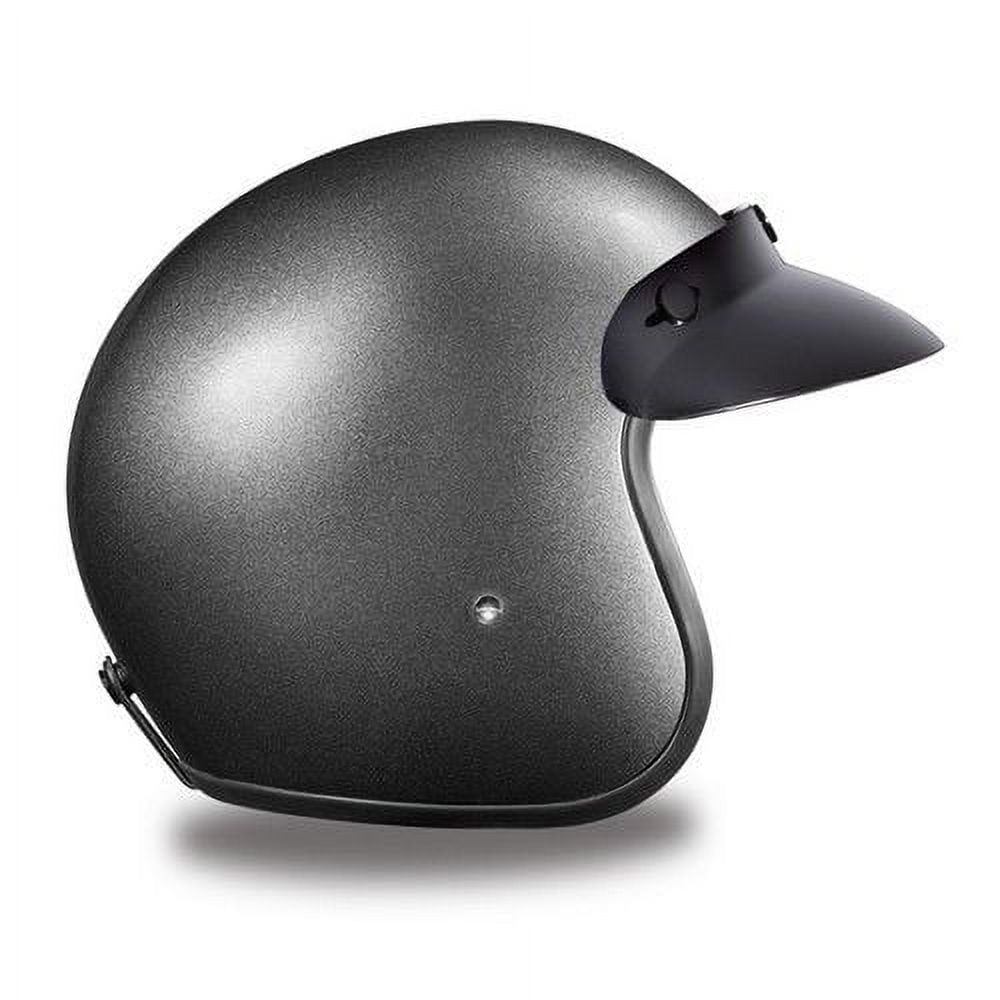Daytona Helmets 3/4 Open Face Motorcycle Helmet  DOT Approved [Gun Metal Grey Metallic] [3XL]