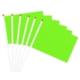 thumbnail image 4 of Handheld Flag Double-Sided Hand Waving Flag 8.2×5.5in Used For Team Activities Or Decoration In Decorative Places Fluorescent Green Six Piece, 4 of 8