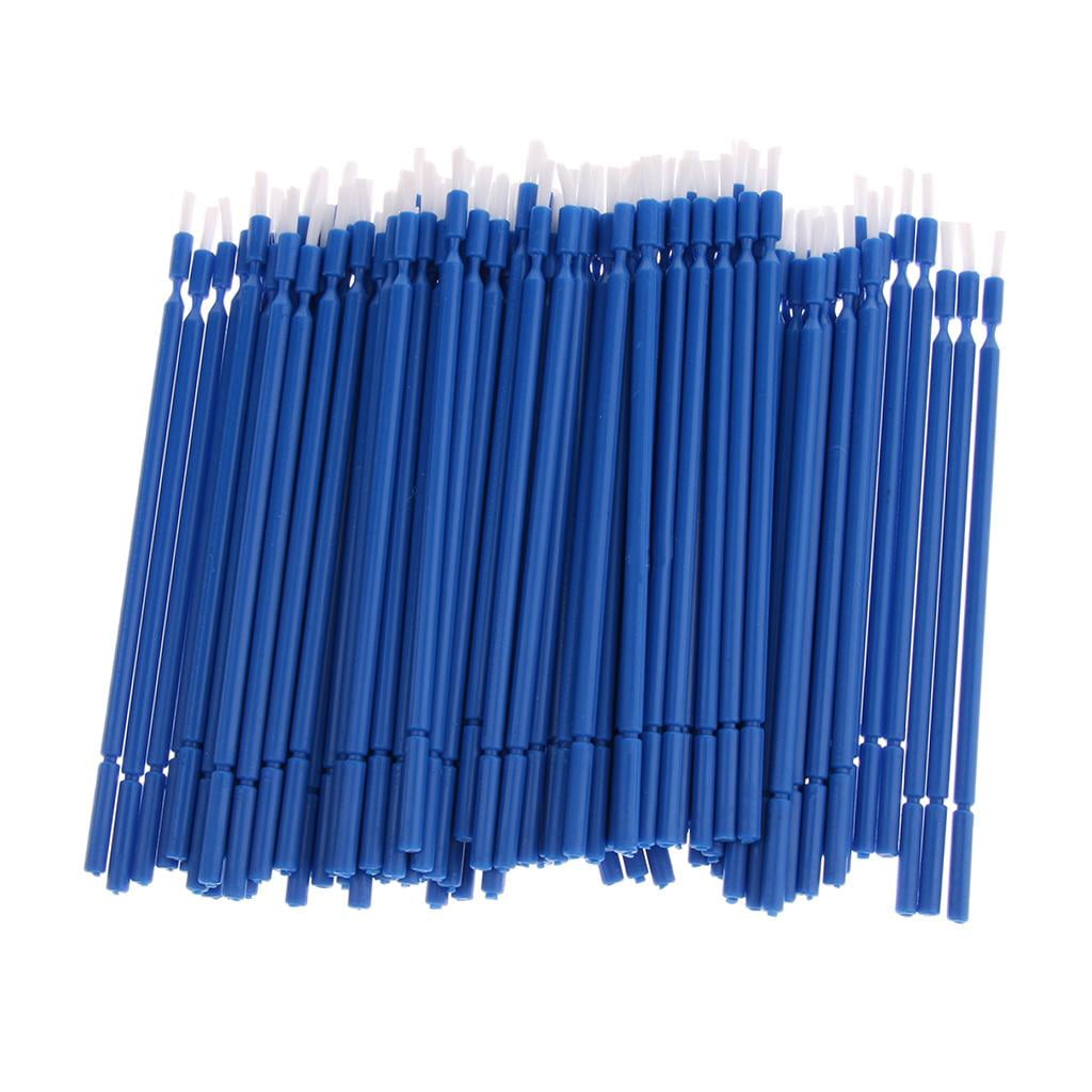 100Pcs Disposable Micro Applicator Brush Tooth Applicator Blue
