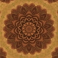 thumbnail image 1 of Ahgly Company Machine Washable Indoor Square Transitional Neon Orange Area Rugs, 6' Square, 1 of 7