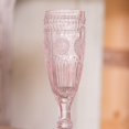 thumbnail image 4 of Weddingstar Vintage Style Pressed Glass Flute In Blush Pink, 4 of 4