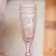 Weddingstar Flûte en Verre Pressé de Style Vintage en Rose Blush – image 4 sur 4