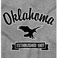 thumbnail image 2 of Oklahoma Cute Cursive Souvenir Men's Graphic T Shirt Tees Brisco Brands S, 2 of 4