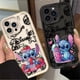 thumbnail image 5 of Funda de teléfono de Disney Stitch Strawberry para iPhone 16, 15, 14, 13, 12, 11 Pro Max, X, XS Max, XR, 12, 13 Mini, 8Plus, funda suave a prueba de golpes, 5 of 5