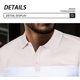 thumbnail image 4 of Camisetas de Manga Corta de los Hombres Casual Color Sólido Muesca Solapa Botón Arriba, Camiseta Transpirable para el Verano, 4 of 8