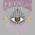 thumbnail image 2 of Junior's Lost Gods Goddess Third Eye Graphic Oversized T-Shirt, 2 of 2