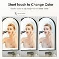 thumbnail image 6 of 36"x 24" Bathroom LED Mirror Medicine Cabinet with Lights, Recessed or Wall Mounted Bathroom Vanity Mirror with 2 Adjustable Storage Shelves, Defogger, Dimmable, Memory Function, Outlets & USB,Black, 6 of 8