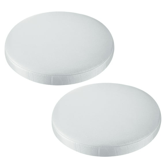 2pcs Bar Stool Cushions, 13 inch Round Bar Stool Cover Seat Cushion Chairs Stool, Grey