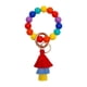 thumbnail image 1 of Pulsera llavero con cuentas circulares, brazalete arcoíris Rojo, 1 of 9