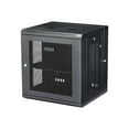 thumbnail image 1 of StarTech.com 12U 19" Wall Mount Network Cabinet, 16" Deep Hinged Locking IT Network Switch Depth Enclosure, Vented Computer Equipment Data Rack with Shelf & Flexible Side Panels, Assembled - 12U Vented Cabinet (RK12WALHM) - Rack enclosure cabinet - wall mountable - black - 12U, 1 of 8