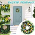 thumbnail image 1 of Teissuly Simulation Easter Wall Hanging Wreath Decoration Garland Family Living, 1 of 9