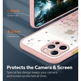 thumbnail image 5 of Compatible with iPhone 15 Pro Max Case Clear Cute Giltter iPhone 15 Pro Max Phone Case for Women Girls Transparent TPU Bumper Cases with Lanyard Strap (Pink), 5 of 14