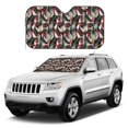 thumbnail image 2 of Fuzoiu Roosters 2 Print Car Windshield Sunshade,Foldable Reflective Sun Visor,Windshield Sun Shade,UV Rays Sun Visor Shade,Auto Front Sun Shield Shade-Small, 2 of 8