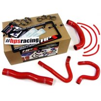 HPS Red Radiator Hose Kit For 13-14 Genesis 2DR 2.0T Turbo 4Cyl Left Hand Drive